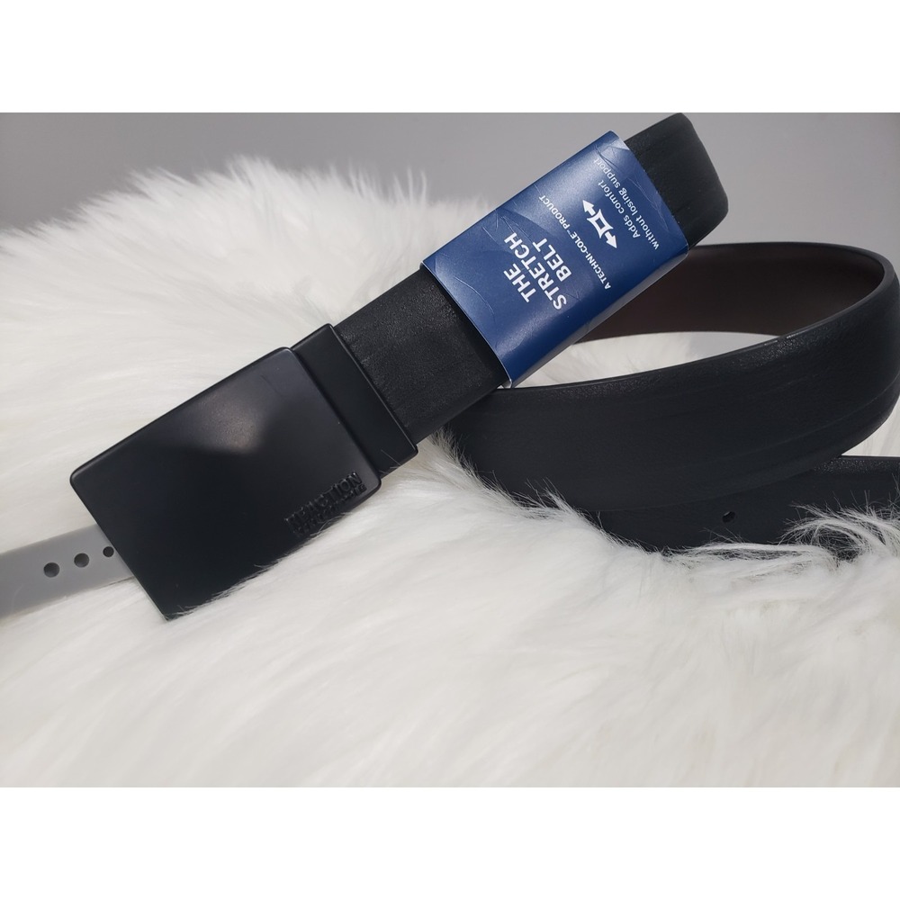 Kenneth Cole Reaction Men's Reversible Stretch Belt Black Brown Large 38-40 NWT